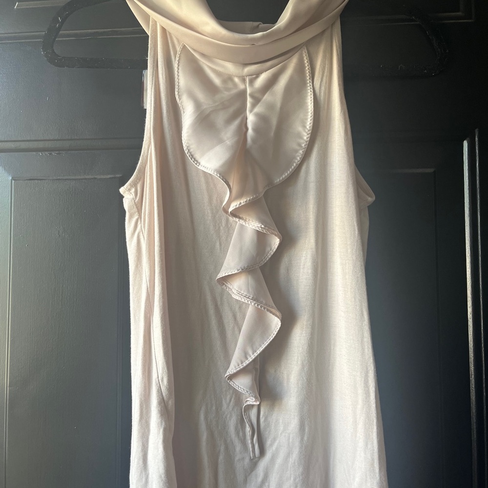 Elegant Cream Sleeveless Top